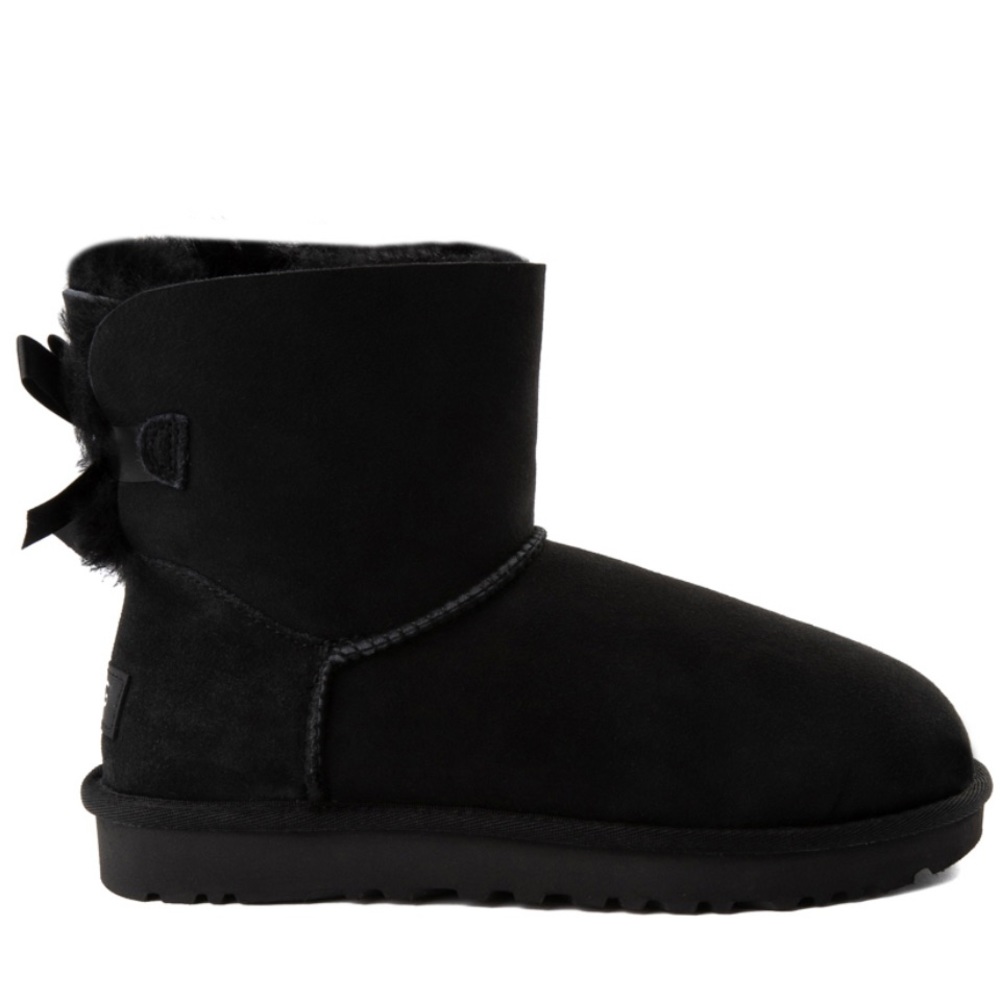 Womens UGG Mini Bailey Bow II Boot - Black
